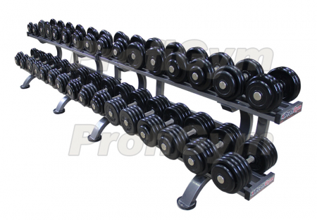 Обрезиненный гантельный ряд от 8,5 до 41 кг с шагом 2,5 кг